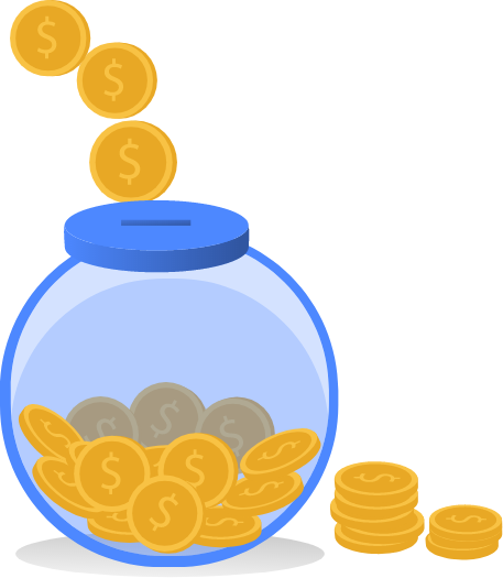 Saving coins